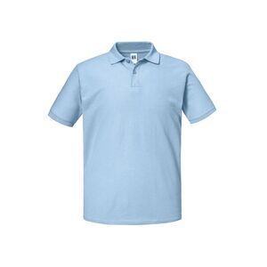 Russell Mens Authentic Pique Polo Shirt / Sky Blue
